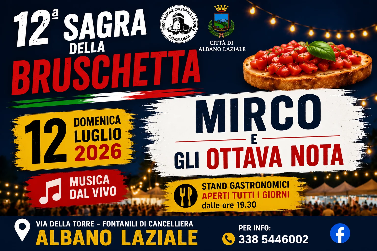 Mirco e Gli Ottava Nota alla Sagra della Bruschetta 2026