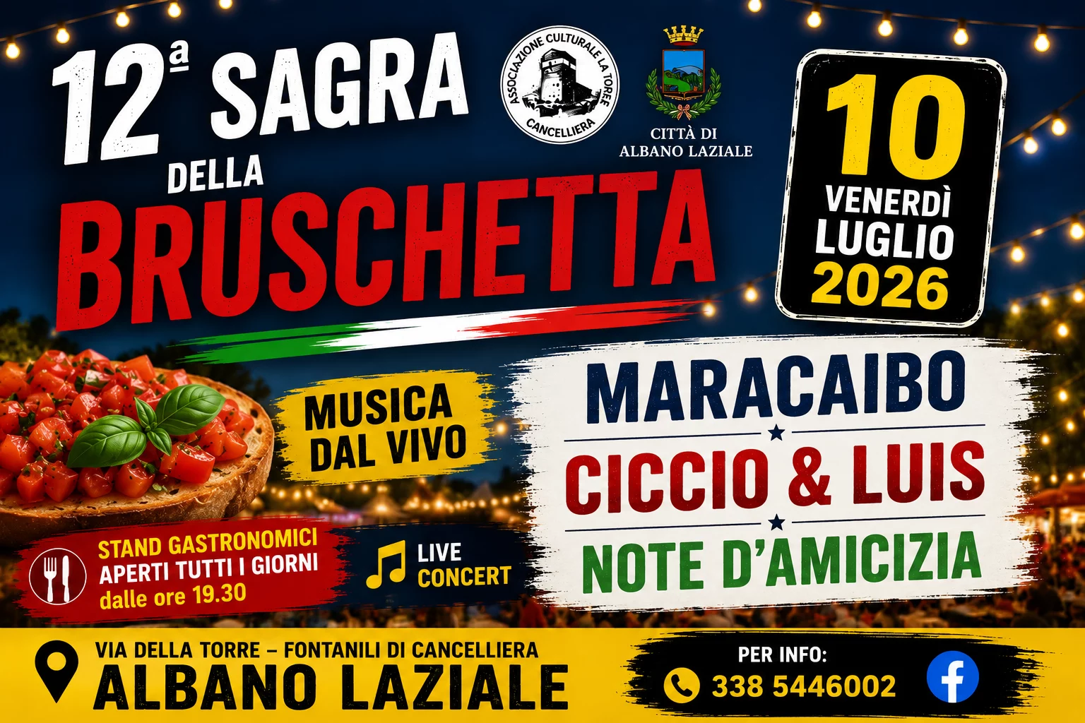 Sagra della Bruschetta 2026 Fontanili di Cancelliera Albano Laziale